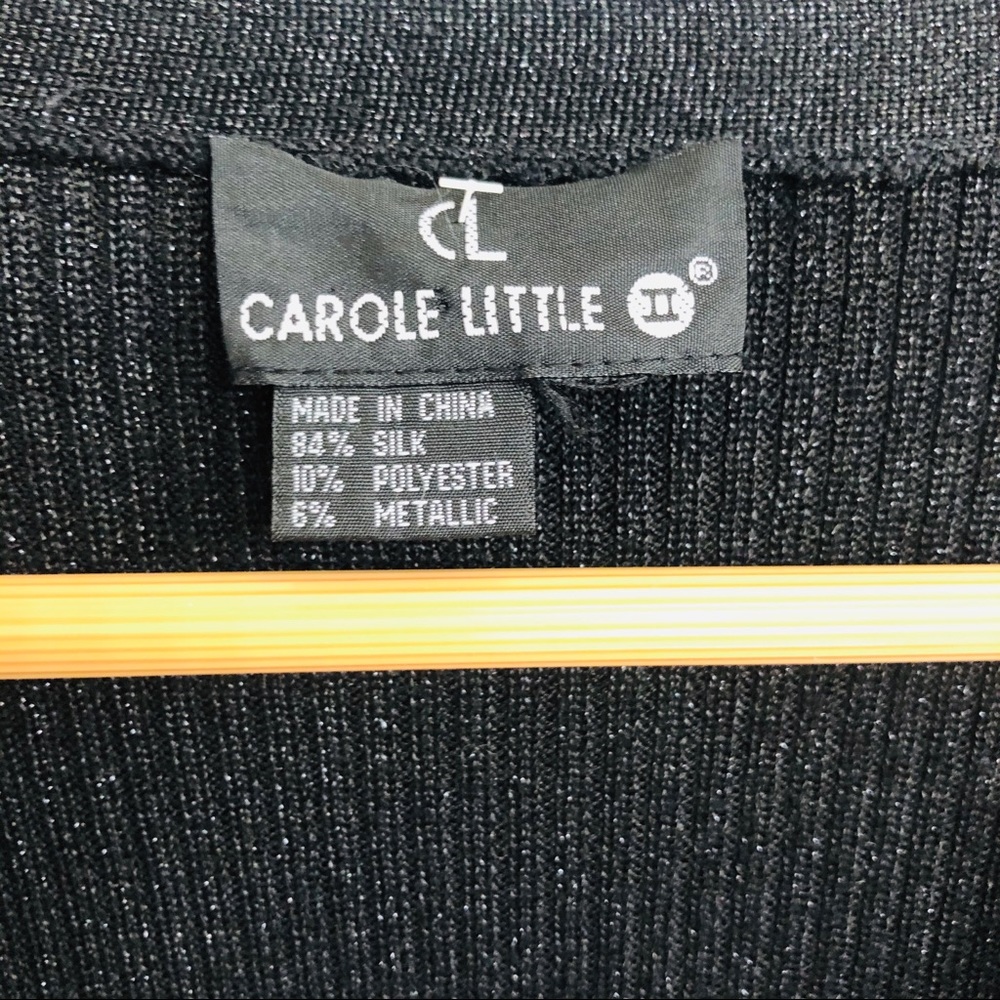 Carole Little Sparkle Cardigan Long Sleeve Sweater - Picture 3 of 5
